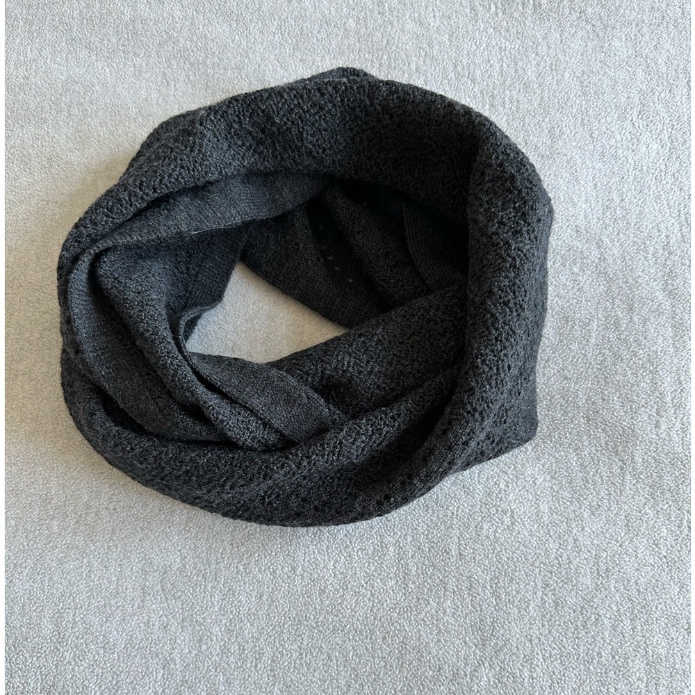 Eileen Fisher Charcoal Grey Infinity Scarf